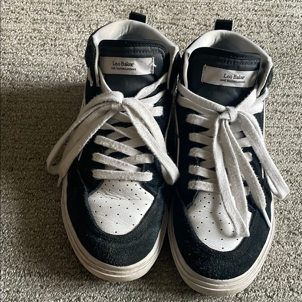 Leo Baker Black and White Sneakers